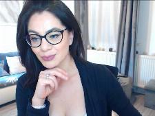 A small webcam woman with black hair during cams sex