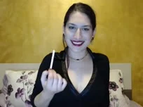 Black dress smoking live show