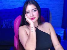The Latin webcambabe AlinaRyan during one of her webcam sex shows