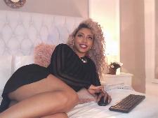 The Latin cam lady LilithBrown during 1 of her cam sex performances
