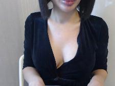 A fine webcam lady with black hair during webcam sex