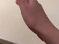 Latex and leather gloves