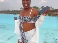 Summer tease by the shore