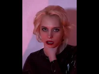 Slick curves in red light tease