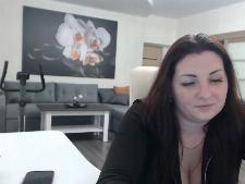 Our cam girl demonstrates her bra size C bosom in front of the sex cam