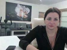 The European cam lady HotAmanda during 1 of her webcamsex shows